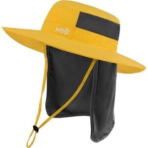 Unisex Mango 100% Nylon Wide Brim Mesh Vent with Neck Flap Classic Cowboy Hat
